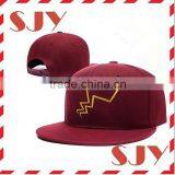 Custom Flat Brim Embroidery Snapback Cap/Hat thumbnail-2
