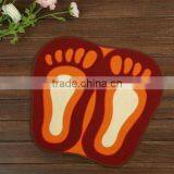 Cartoon Big Feet Print Rugs Pets Feeding Mat Dust Preventing Rugs thumbnail-2