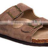 new PU beach slippers, mens cork sole slippers