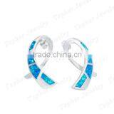 925 Silver Cheap Wholesale Stud Earrings Stud Opal Earrings Made in China thumbnail-2