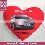 Customized Dye Sublimation Printing High Quality Grade Polyester Heart Pillow for Promotional Activity(LCTP0175) thumbnail-1