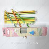 7 Inch hb Pencil Set With Eraser and Colorful on Pencil Barrel thumbnail-6
