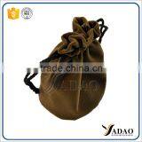 Resealable Eco Friendly Security Velvet Pouch With Button With Customized thumbnail-5