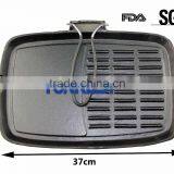 Rectangle Cast Iron Frying Pan With Steel Removable Handle