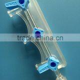 Disposable Medical Plastic Manifold Stopcock With 3 Ports
