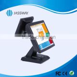 15 inches dual-screen touch POS machine, all-in-one POS terminal, point of sale systems