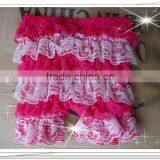 Baby Clothes Kids Ruffle Shorts Lace Shorts Wholesale Baby Shorts Infant Toddler Clothes Pants Baby Lace Short Pants Hot Pink thumbnail-5