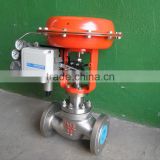 hot sale ss304 welded flexible graphite oil regulating valve with pneumatic