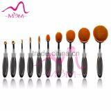 Private Brand Oval Head Cosmetic Brush Set 10 Pieces Personalized Makeup Brushes thumbnail-1