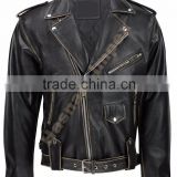 Black Brando Motorbike Leather Jacket