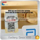 13.56MHz Passive RFID NFC Seal Tag for Anti Counterfeit & None Transferred