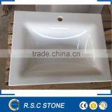 Nano Glass Solid Surface Bathroom Sink With Countertop thumbnail-1