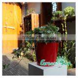 High Gloss Silver Self Watering Rounded Square Planter Pot,garden Flower Pot,interior Decor Planter thumbnail-2