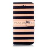 Stripe Flip Wallet Leather Case, Smart Phone Leather Case for IPhone6 thumbnail-4