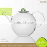 Best Sale Elegant High Quality Handcrafted Glass Tea Pot Borosilicate thumbnail-1