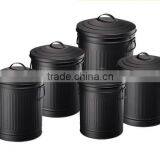 Black Trash Bin Set of 5 thumbnail-1