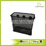 Large Metal Mesh Magnetic Office Wall Magazine Rack, Wall Mounted File Holder thumbnail-1