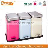 Foot Pedal Two Compartments Stainless Steel Recycle Bin thumbnail-6