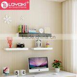 Home Decor Wood Floating Shelf Whit Colorful Margin Multifunction Display Wall Shelf Wholesale