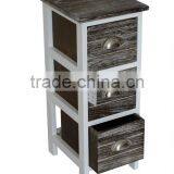 Wooden Shell Well Paulownia 3 Drawers Wooden Cabinet for Home Furniture thumbnail-1