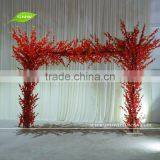 FLA1603002 GNW Wooden Garden Arch Designs With Silk Cherry Blossom Flower for Wedding Decoration thumbnail-1