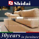 U Shaped Beige 7 Seater Low Price Sofa Furniture Set G133-RE thumbnail-4