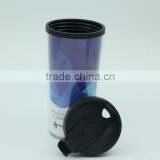 350ml Paper Inserted Double Wall Plastic Thermos Mug thumbnail-1
