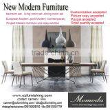 Momoda High_end Italian Modern Furniture Personal Customization 2.4M Big Size Solid Wood Dining Set Contemporary Dining Table thumbnail-1