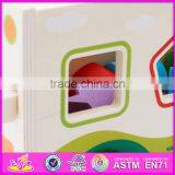 2017 New Design Pull String Wooden Bus Toys for Toddlers W05C080 thumbnail-4