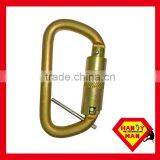 Captive Pin Steel D Scaffolding Triple Lock Rescue Carabiner Hook thumbnail-1