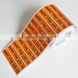 CN043 Orange Color Do Not Roll Down Stikcer thumbnail-2