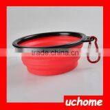 UCHOME Pet Dog Water Food Feeding Bowl Travel Folding Retractable Silicon Dog Bowel thumbnail-2
