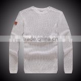 latest design winter cotton pure knit sweater ,pullover sweater