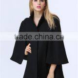 New Arrival Ladies Fashion Design Elegant Winter/Autumn Dolman Cape Coat for Women thumbnail-3