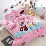 Classic Designer European Colorful Pigment Printed 4 Pcs Comforter Bed Cover Bedding Set thumbnail-4