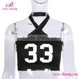 Hot Selling Letter Printing Womens Fitness Manufacturer Tank Top thumbnail-3