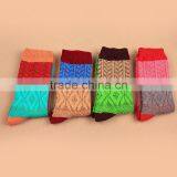 China Traditional Knitted Wholesale Polyester Stripped Sport Socks thumbnail-2