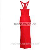 2015 Wholesale Lady's Latest Sexy Summer Party Fashion Casual Bandage Dress With Black and Red Color One-piece Woman DressH1271 thumbnail-2