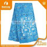 Bestway Top-end Handmade Embroidery Tulle Lace Beaded Bridal Lace Fabric French Net Lace Fabric With High Quality FL0245 thumbnail-2