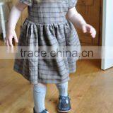 Top Quality Plaid 100% Cotton Summer Baby Girl Dress thumbnail-2