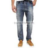 2016 Two Tone Men Washed Plain Denim Boys Buy Jeans in Bulk thumbnail-1