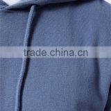 100% Cotton French Terry Men Sweatshirt Pullover Plain Classic Fit Hoodie With Front Pockets Blue thumbnail-2