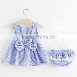 Korean Version of Strap Dress + Underwear 2 Pcs of Baby Clothes 2 Years Old thumbnail-2