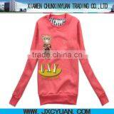 Wholesale Cheap Red Varsity Hoodie Made in China thumbnail-1