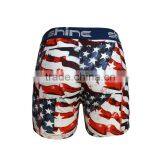 Mens Seamless Boxer Briefs American Flag Boxer Shorts Swimsuit Underwear thumbnail-3