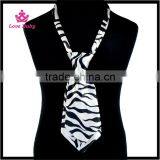 New Fashion Zebra Pints Baby Neck Tie Little Boys Silk Neck Tie Wholesale Kids Neckties thumbnail-1
