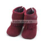 High Quality Toddler Baby Girls Boys Soft Sole Moccasins Leather Boots thumbnail-1
