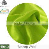 100% Merino Wool Fabric Customized,knitted Jersey Printed Fabric Textile