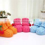 Baby Infant Girls Cute Crochet Knitted Crib Shoes thumbnail-1