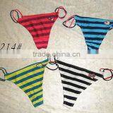 Girls Multiple Color Stripe Nice Sexy Thongs g String Underwear